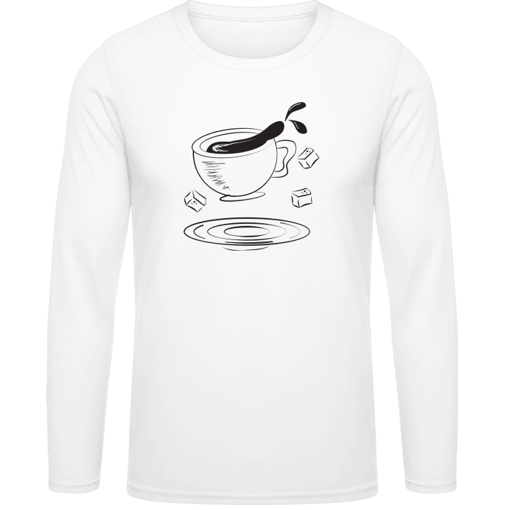 Coffee Illustration T-shirt à manches longues contain pic
