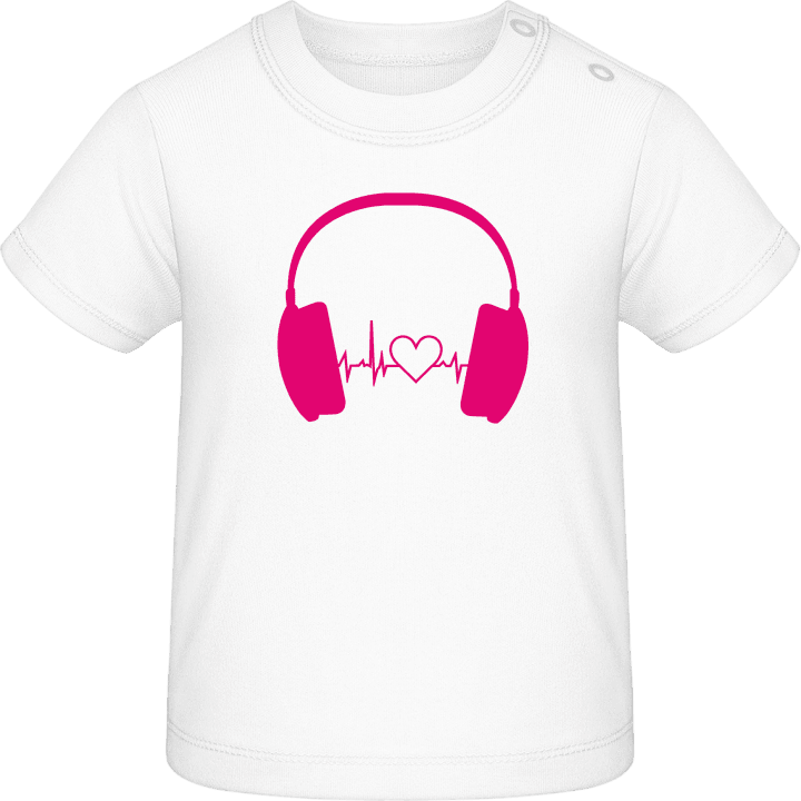 Headphone Beat and Heart T-shirt bébé contain pic