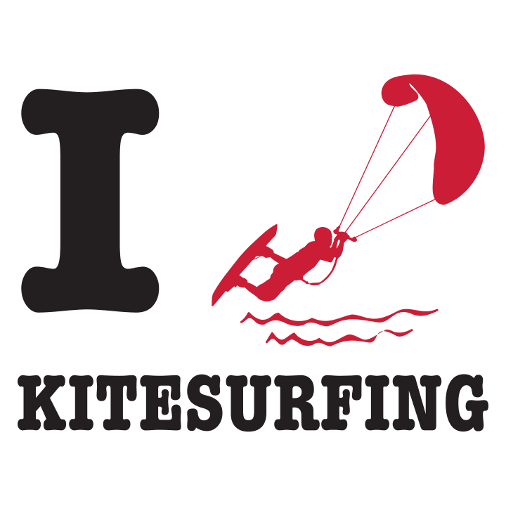 I Love Kitesurfing Felpa con cappuccio da donna 0 image