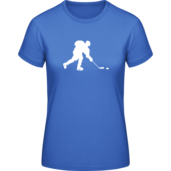 Ice Hockey Player Silhouette T-skjorte for kvinner contain pic