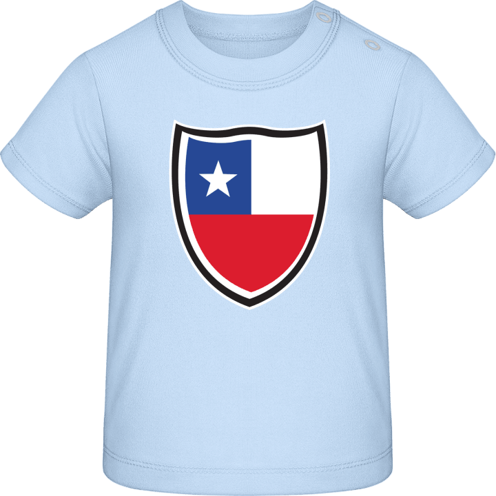 Chile Flag Shield T-shirt för bebisar contain pic