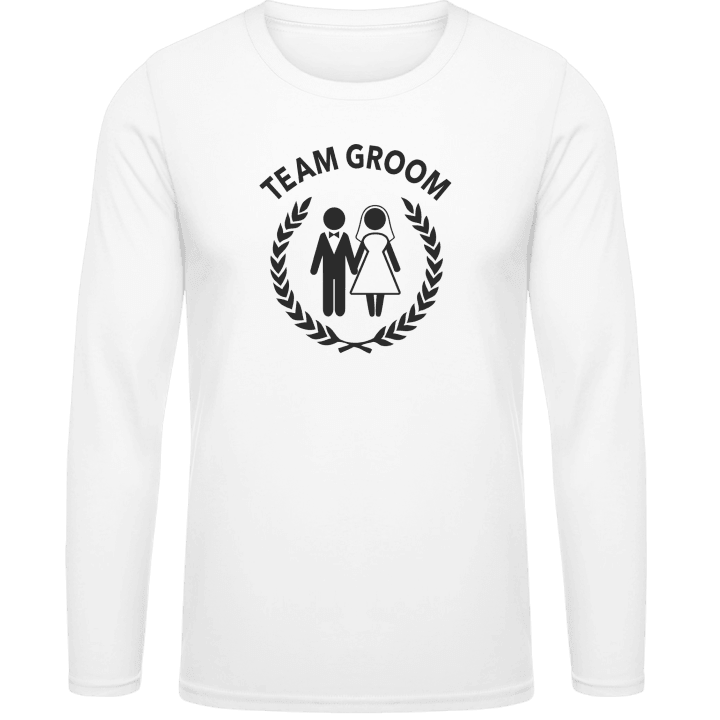 Team Groom Own Text Langermet skjorte contain pic