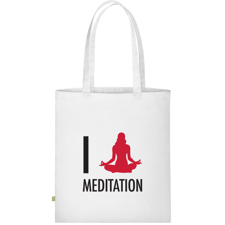 I Love Meditation Stoffen tas contain pic