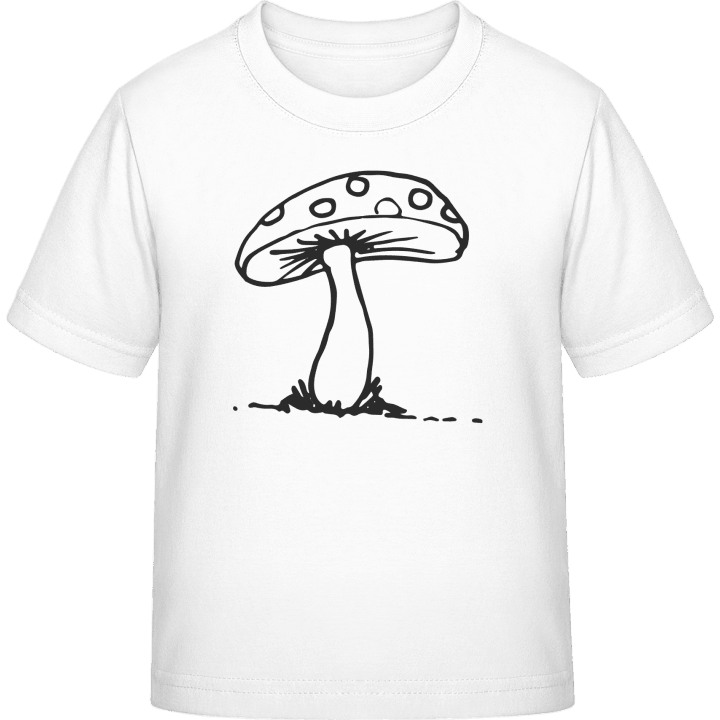 Mushroom Scribble T-skjorte for barn contain pic