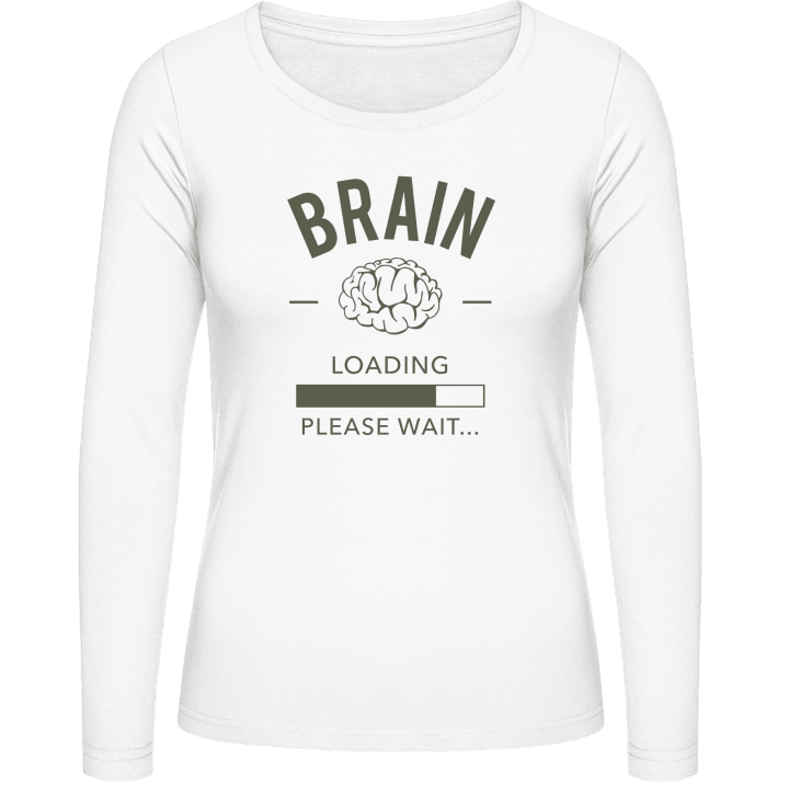 Brain loading please wait Vrouwen Lange Mouw Shirt contain pic
