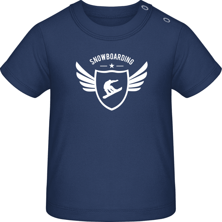 Snowboarding Winged Baby T-Shirt contain pic