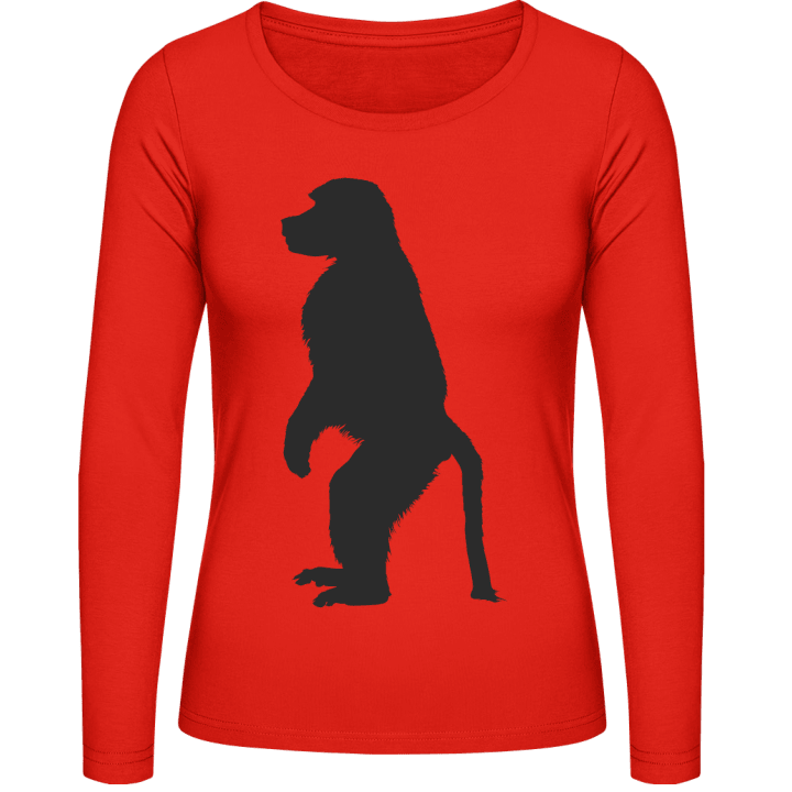babouin T-shirt à manches longues pour femmes 0 image