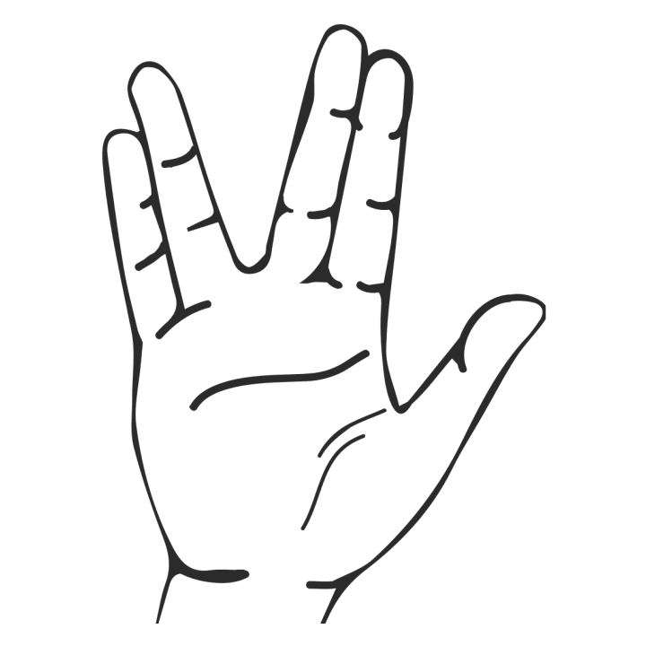 Live Long And Prosper Hand Sign T-skjorte for kvinner 0 image