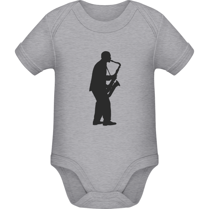 Saxophonist Silhouette Baby Romper contain pic