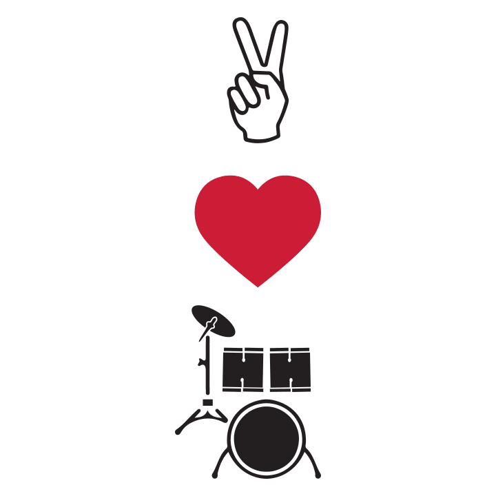 Peace Love Drums Langermet skjorte for kvinner 0 image