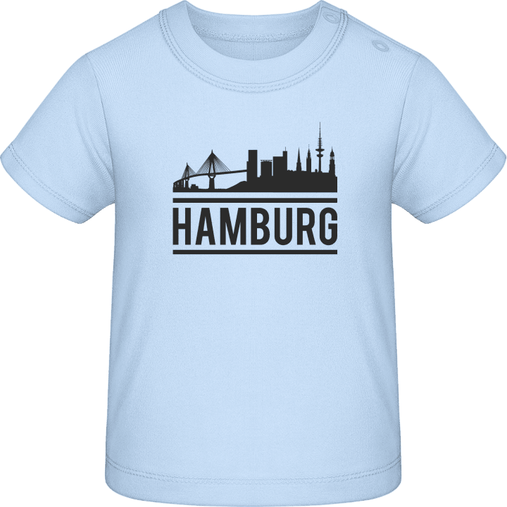 Hamburg City Skyline Baby T-skjorte contain pic