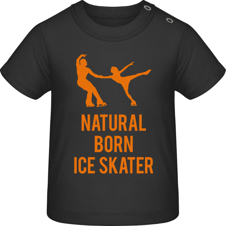 Natural Born Ice Skater Baby T-skjorte contain pic