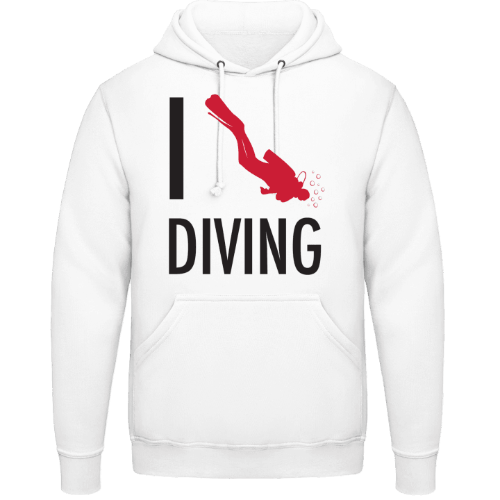 I Love Diving Sweat à capuche contain pic