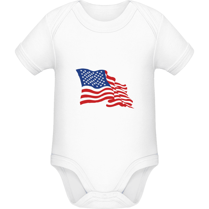 Stars And Stripes USA Flag Baby Romper contain pic