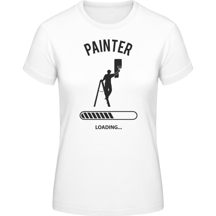 Painter Loading Frauen T-Shirt contain pic