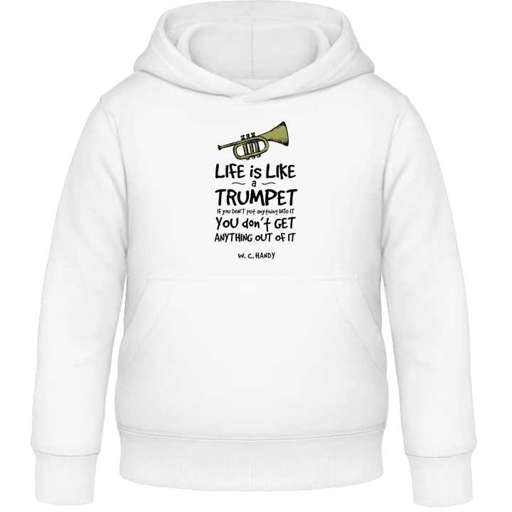 Life is Like a Trumpet Barn Hoodie contain pic