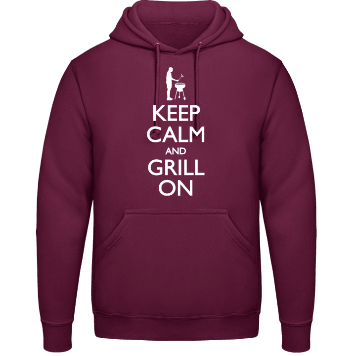 Keep Calm and Grill on Kapuzenpulli contain pic