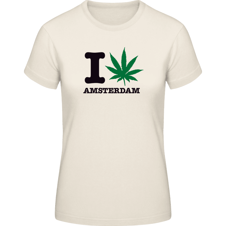 I Smoke Amsterdam T-skjorte for kvinner contain pic