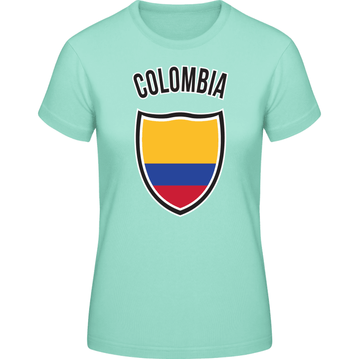 Colombia Shield T-skjorte for kvinner contain pic