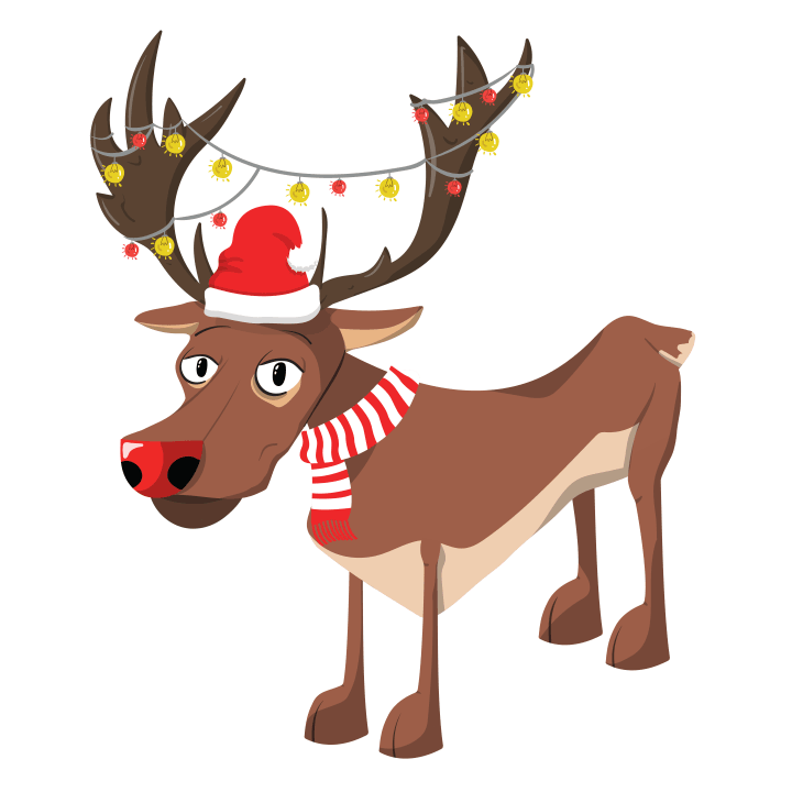 Rudolph Christmas Reindeer Delantal de cocina 0 image