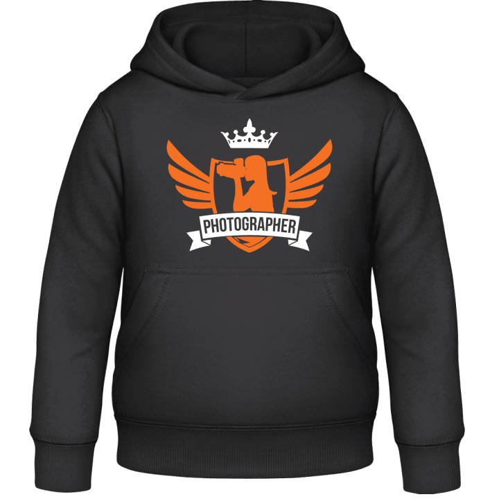 Female Photographer Winged Kids Hoodie contain pic