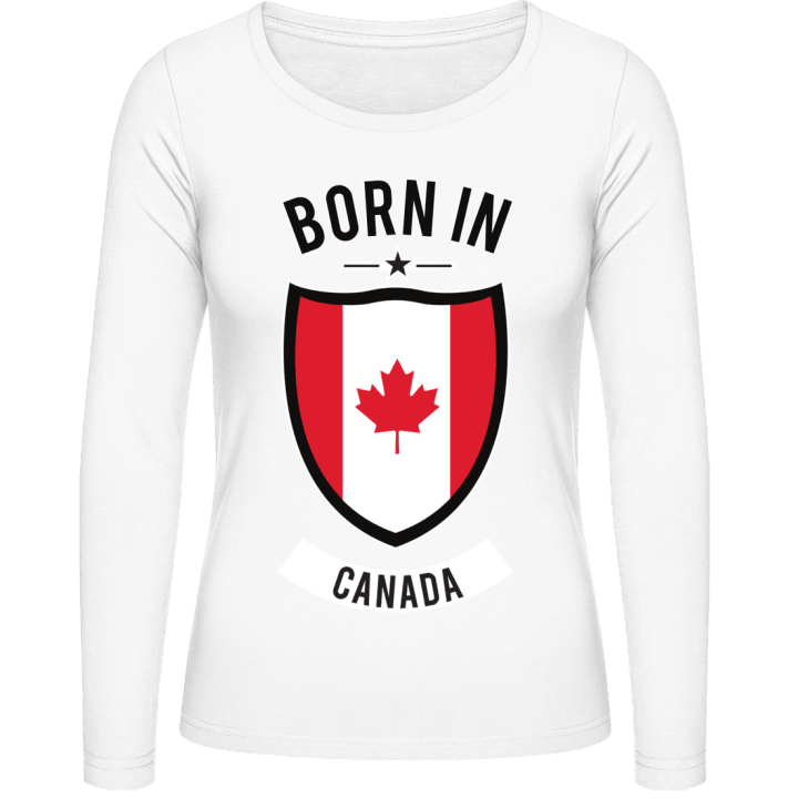Born in Canada Camisa de manga larga para mujer contain pic