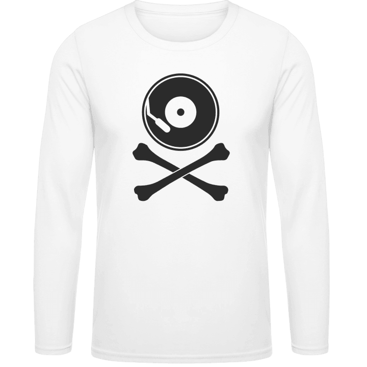 Vinyl And Crossed Bones Long Sleeve Shirt contain pic