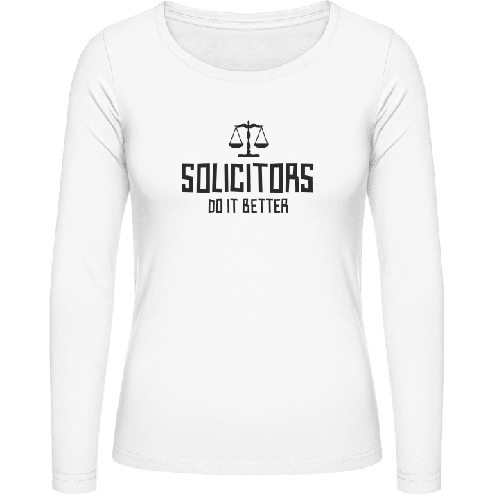 Solicitors Do It Better Frauen Langarmshirt contain pic