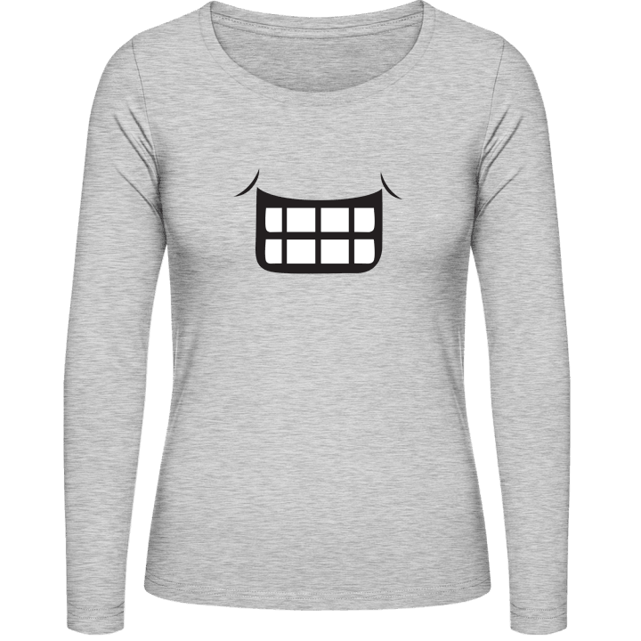 Grin Mouth Women long Sleeve Shirt contain pic