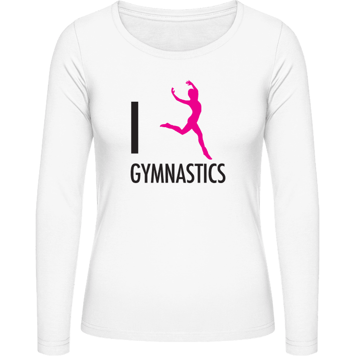 I Love Gymnastics Kvinnor långärmad skjorta contain pic
