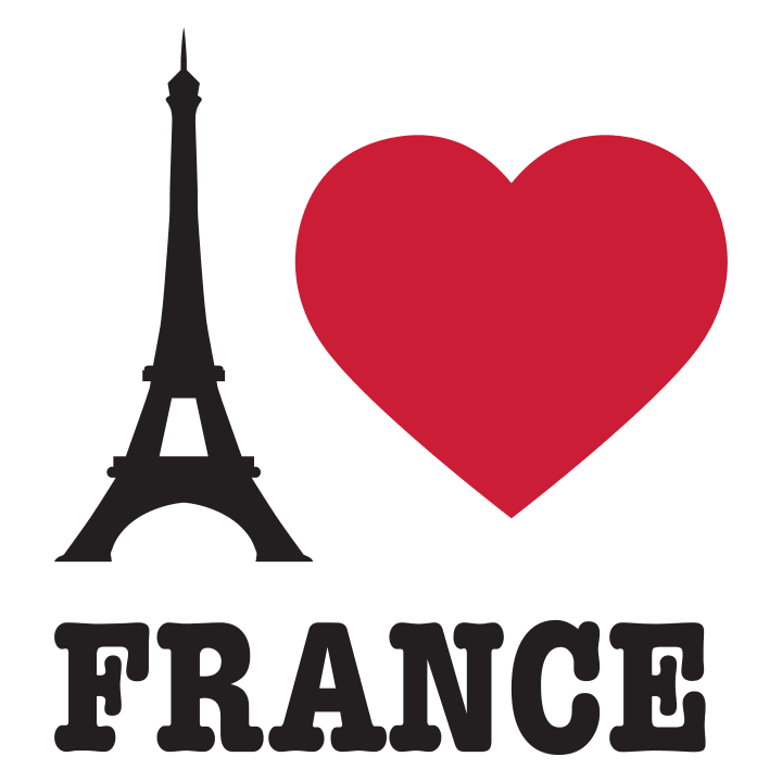 I Love France Eiffel Tower T-shirt til kvinder 0 image