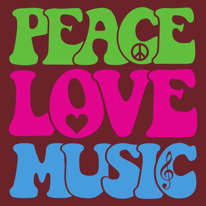 Peace Love Music Sudadera con capucha para mujer 0 image