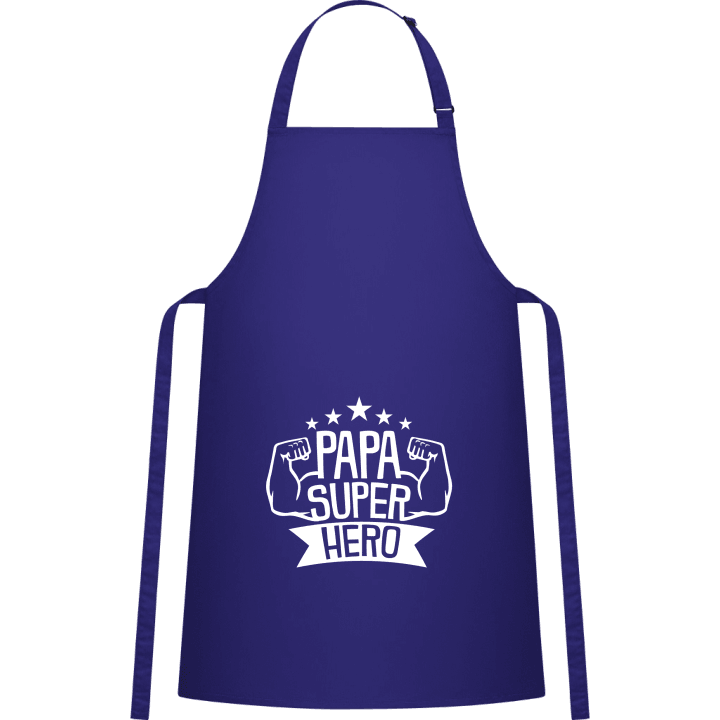 Papa Super Hero Delantal de cocina contain pic
