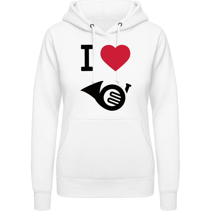 I Heart French Horn Women Hoodie contain pic