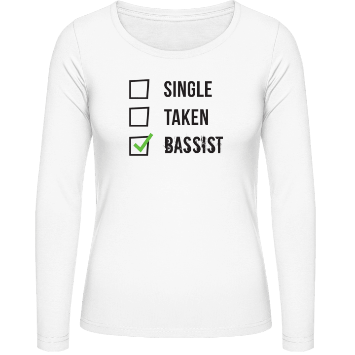 Single Taken Bassist Langermet skjorte for kvinner contain pic