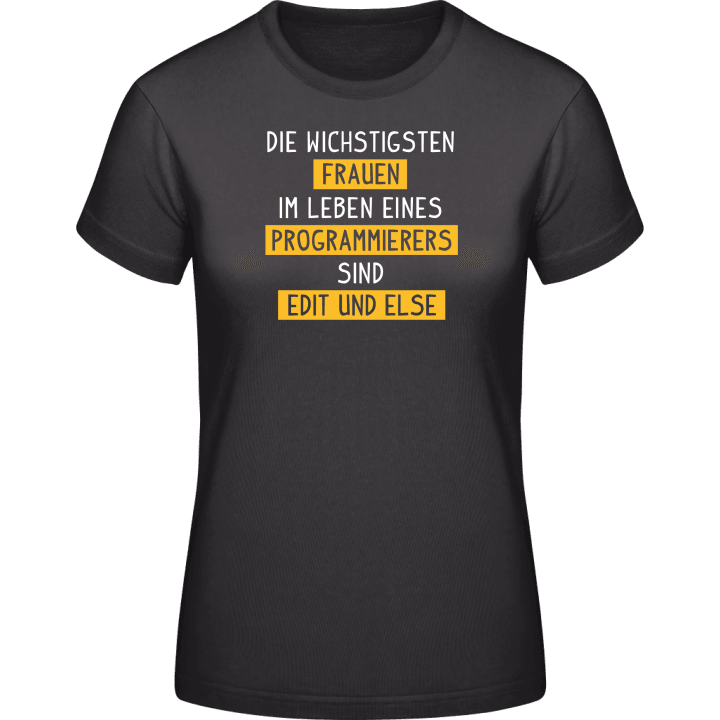 Frauen eines Programmierers Edit und Else T-shirt pour femme contain pic