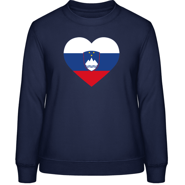 Slovenia Heart Flag Sweat-shirt pour femme contain pic