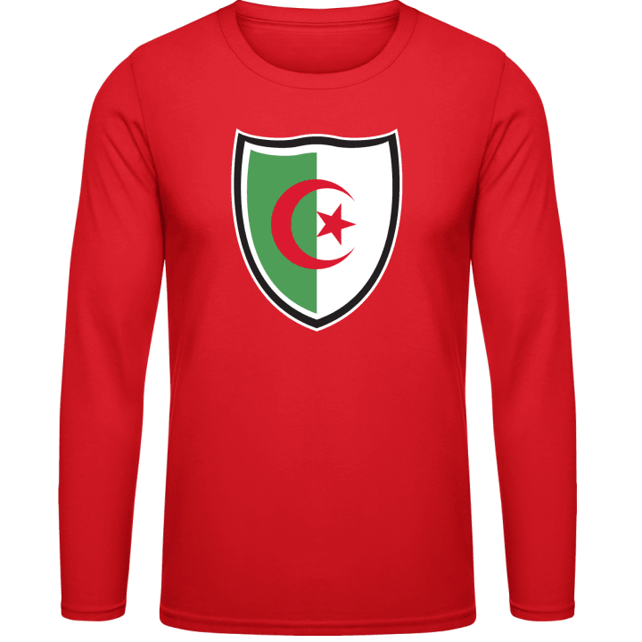 Algeria Flag Shield Langarmshirt contain pic