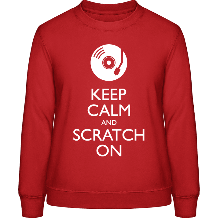 Keep Calm And Scratch On Sweatshirt för kvinnor contain pic