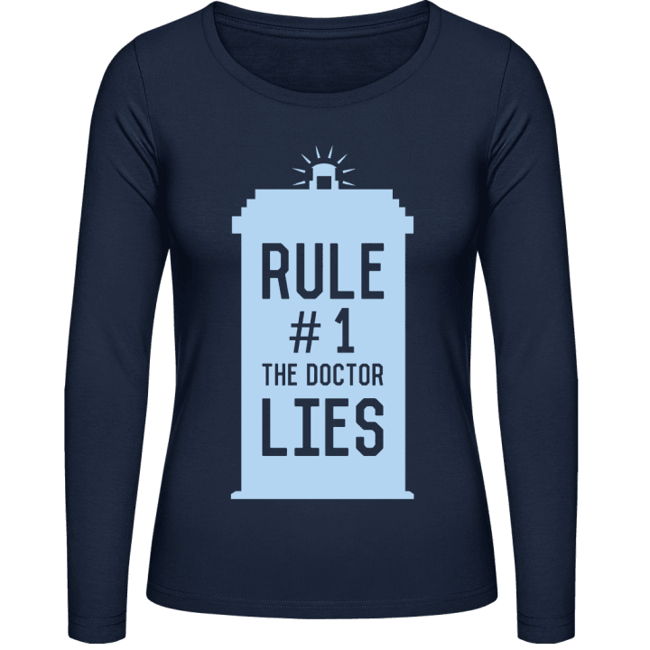 Rule 1 The Doctor Lies Frauen Langarmshirt 0 image