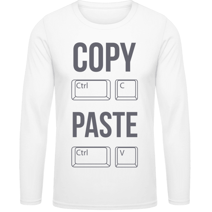 Copy Ctrl C Paste Ctrl V T-shirt à manches longues contain pic