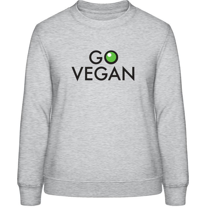 Go Vegan Logo Frauen Sweatshirt contain pic
