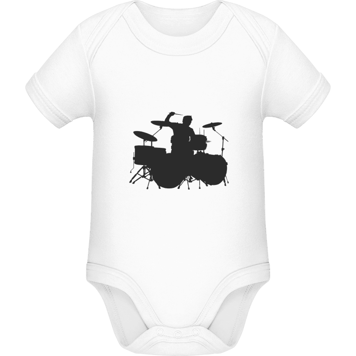 Drummer Silhouette Baby Romper contain pic