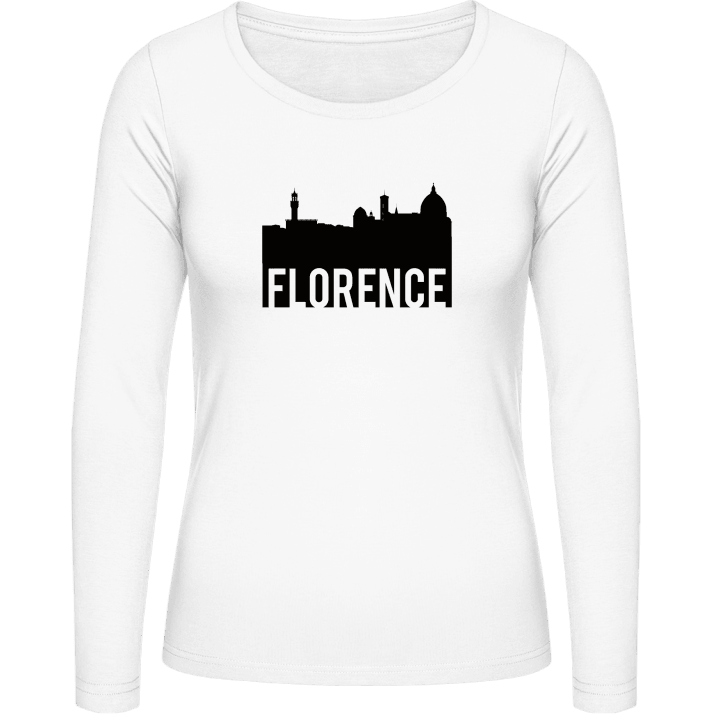 Florence Skyline Langermet skjorte for kvinner contain pic