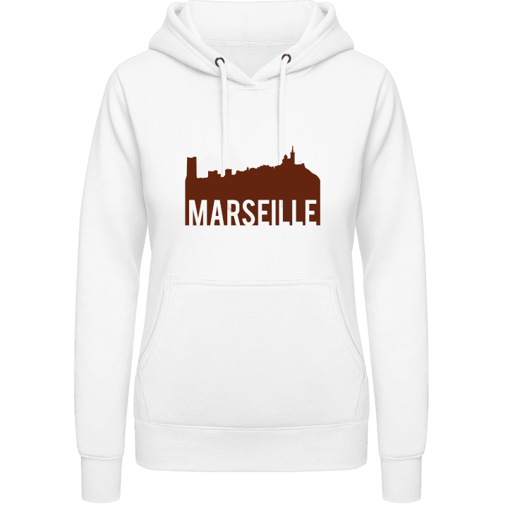 Marseille Skyline Sweat à capuche pour femme contain pic