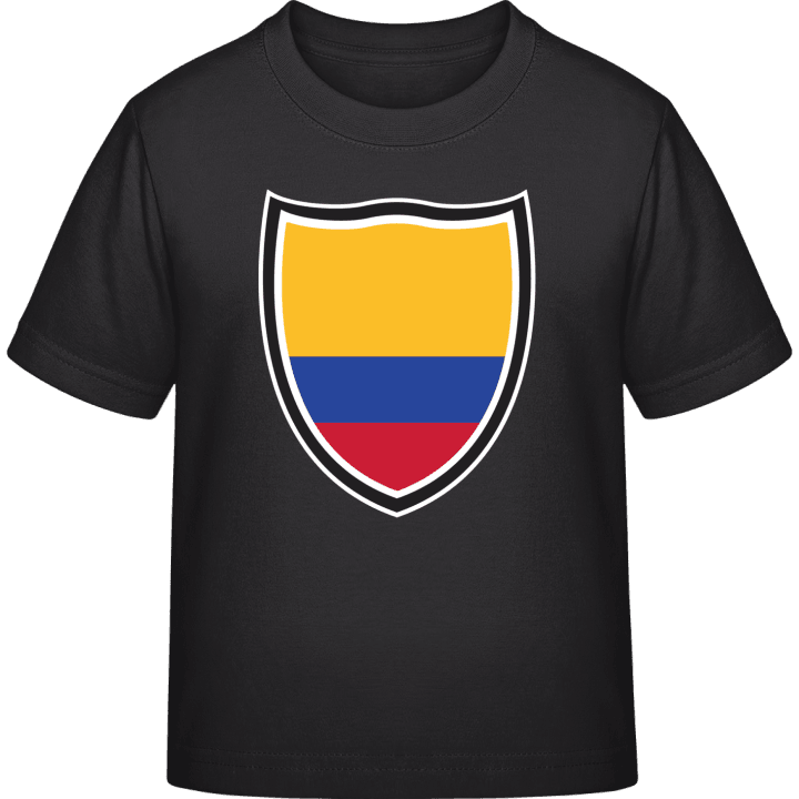 Colombia Flag Shield T-shirt för barn contain pic