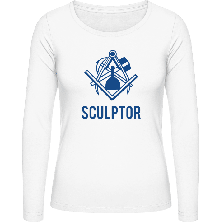 Sculptor Logo Design Kvinnor långärmad skjorta 0 image