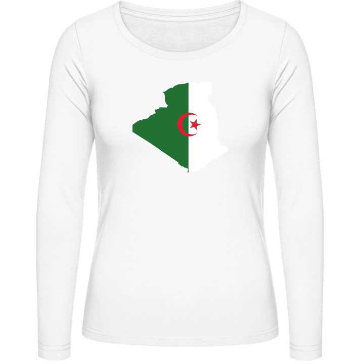 Algeria Map Kvinnor långärmad skjorta contain pic