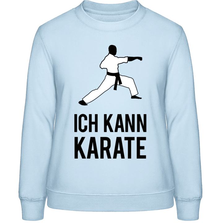 Ich kann Karate Spruch Sweatshirt för kvinnor contain pic
