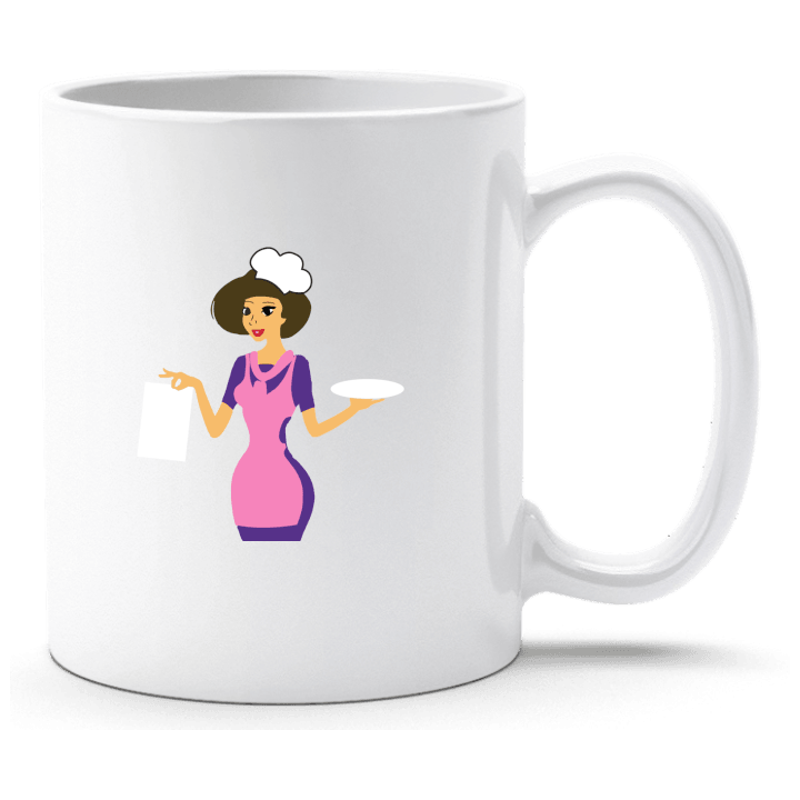 Female Cook Silhouette Cup contain pic